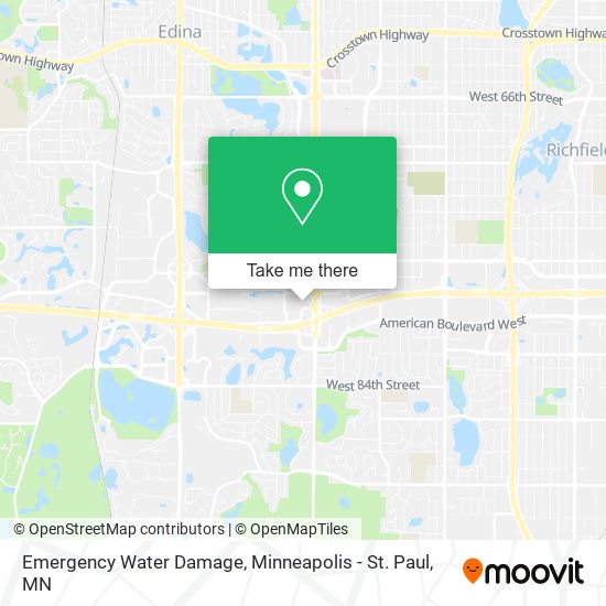 Emergency Water Damage map