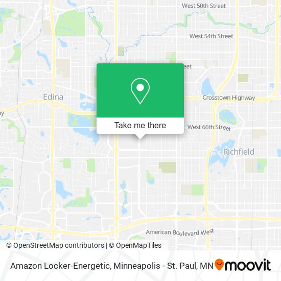 Mapa de Amazon Locker-Energetic