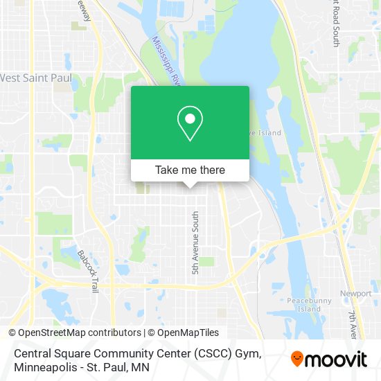 Central Square Community Center (CSCC) Gym map