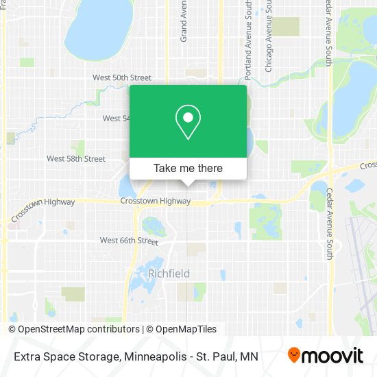 Extra Space Storage map