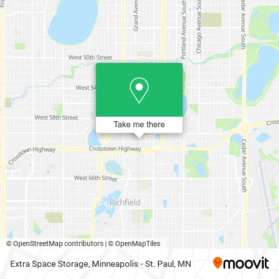 Extra Space Storage map