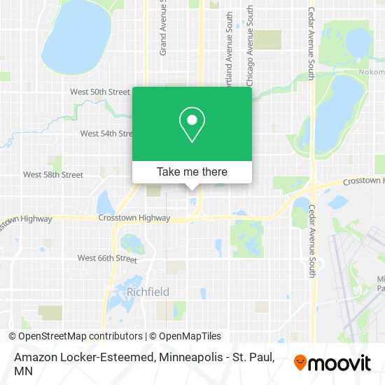 Mapa de Amazon Locker-Esteemed