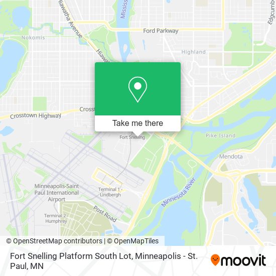 Mapa de Fort Snelling Platform South Lot