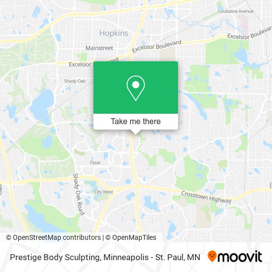Prestige Body Sculpting map
