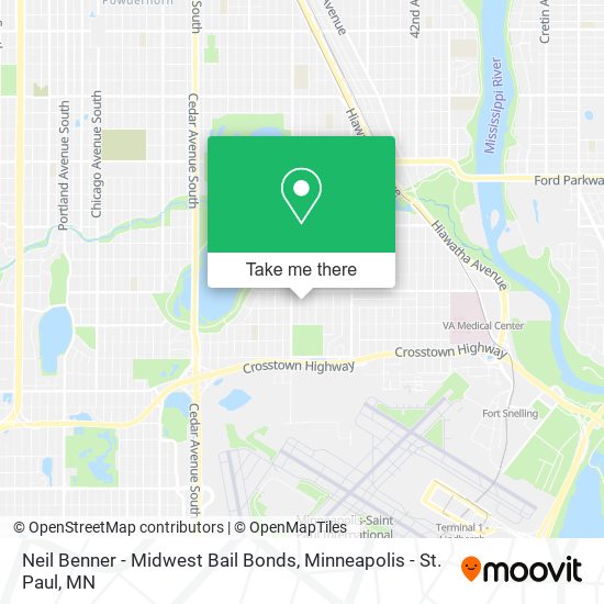 Mapa de Neil Benner - Midwest Bail Bonds