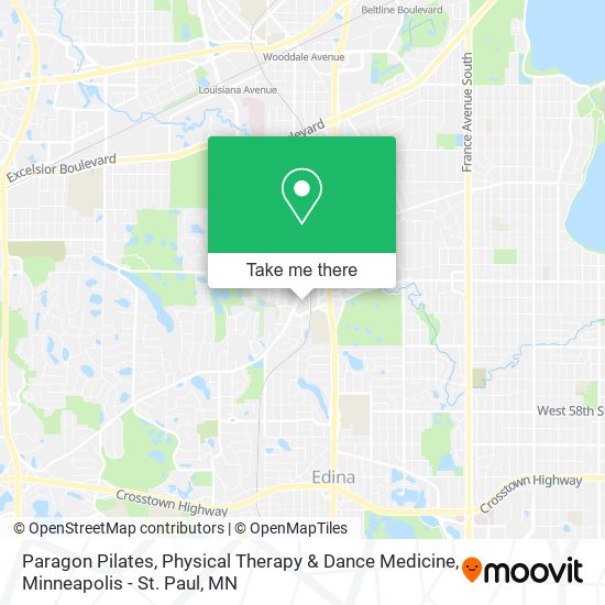 Mapa de Paragon Pilates, Physical Therapy & Dance Medicine