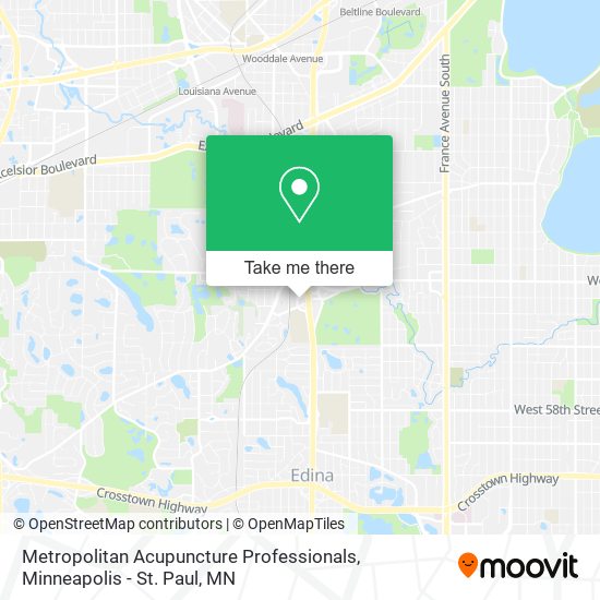 Metropolitan Acupuncture Professionals map