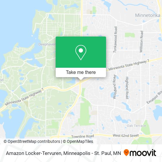 Mapa de Amazon Locker-Tervuren