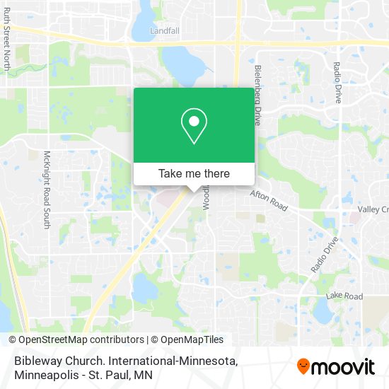 Bibleway Church. International-Minnesota map