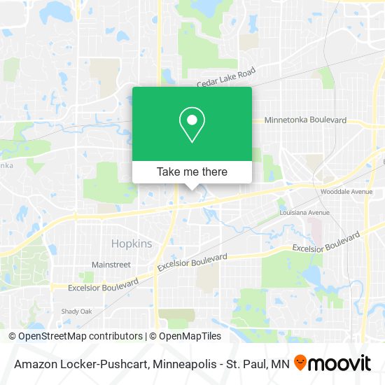 Amazon Locker-Pushcart map