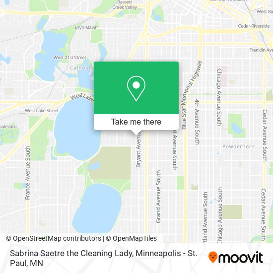 Sabrina Saetre the Cleaning Lady map
