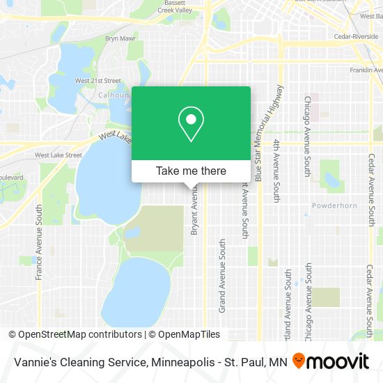 Mapa de Vannie's Cleaning Service