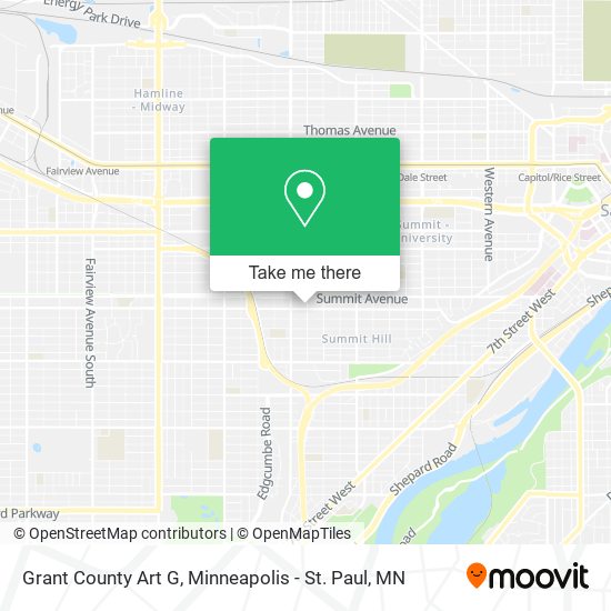 Mapa de Grant County Art G