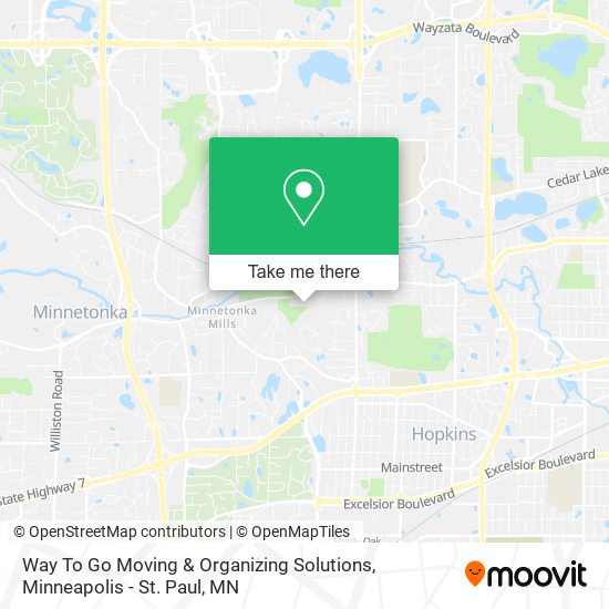 Way To Go Moving & Organizing Solutions map