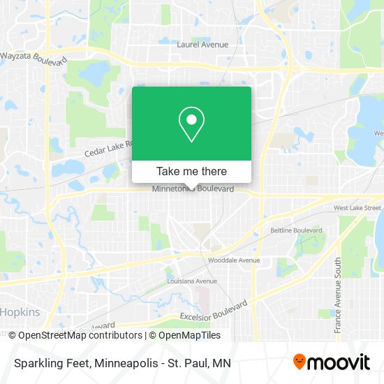 Mapa de Sparkling Feet