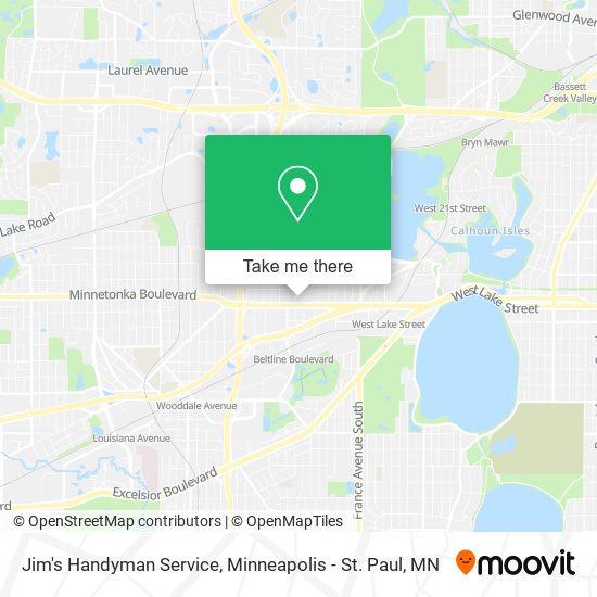 Mapa de Jim's Handyman Service