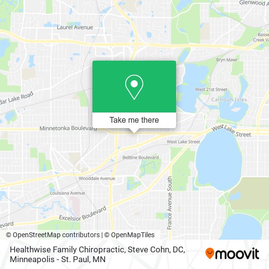 Healthwise Family Chiropractic, Steve Cohn, DC map