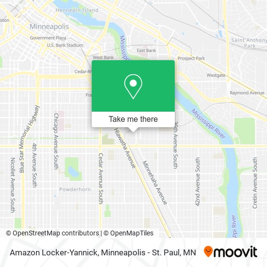 Mapa de Amazon Locker-Yannick