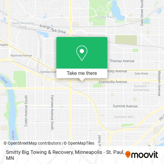 Mapa de Smitty Big Towing & Recovery