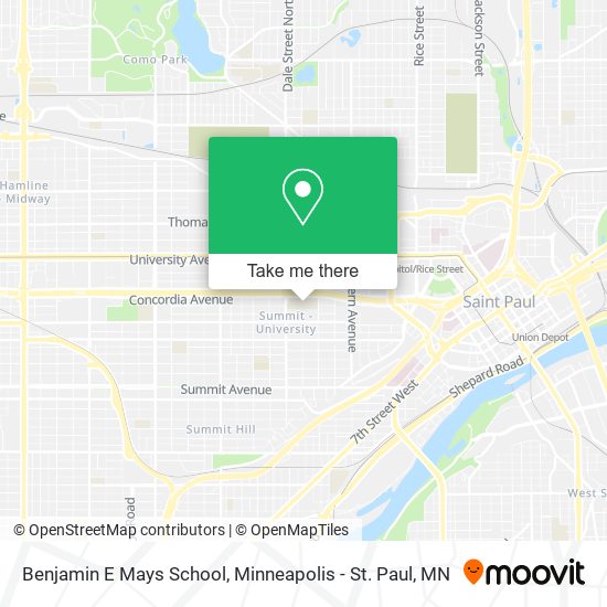 Benjamin E Mays School map