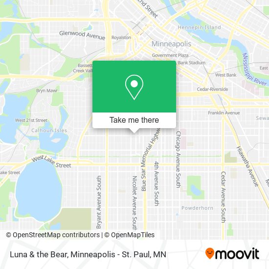 Luna & the Bear map