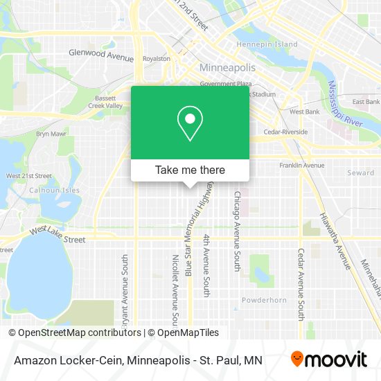 Mapa de Amazon Locker-Cein