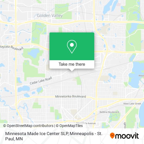 Minnesota Made Ice Center SLP map