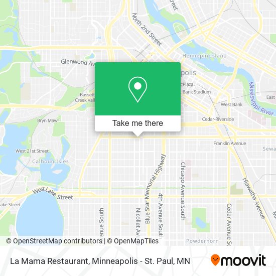 La Mama Restaurant map