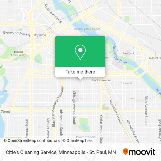 Citie's Cleaning Service map