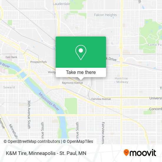 K&M Tire map