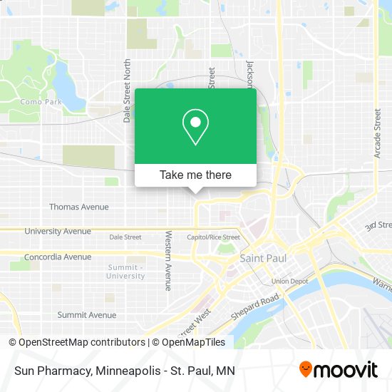 Mapa de Sun Pharmacy