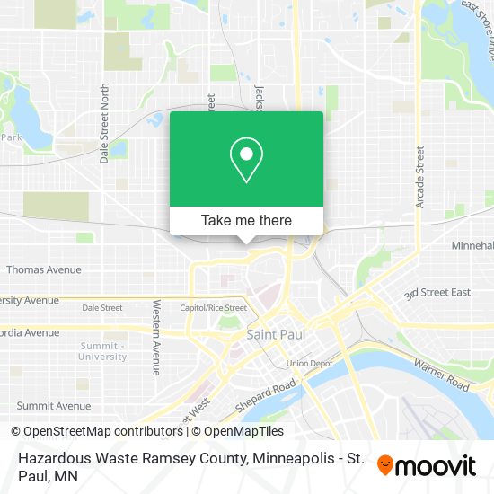 Mapa de Hazardous Waste Ramsey County