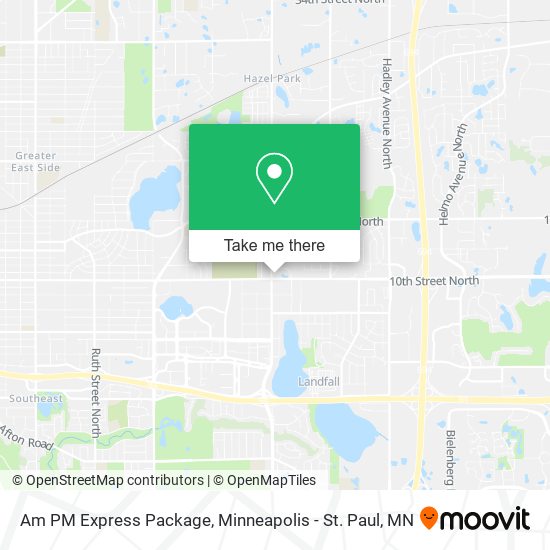 Mapa de Am PM Express Package