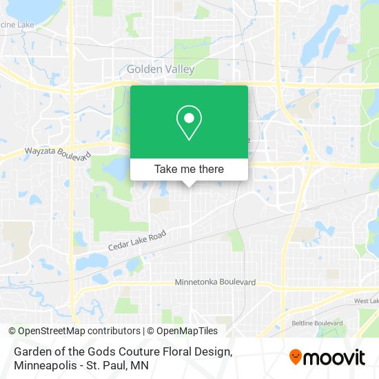 Garden of the Gods Couture Floral Design map