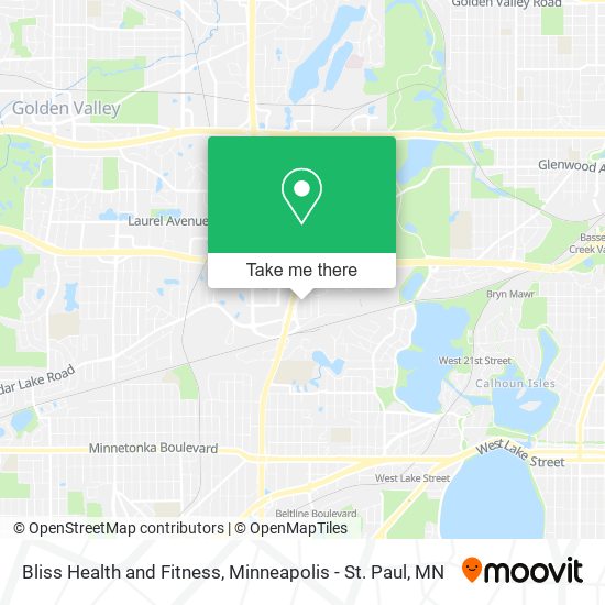 Bliss Health and Fitness map