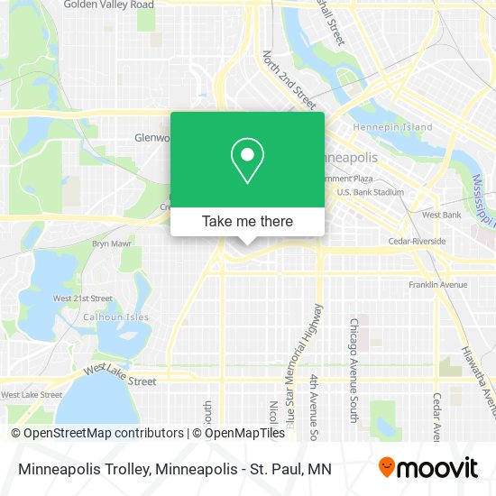 Minneapolis Trolley map