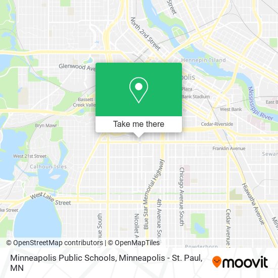 Minneapolis Public Schools map