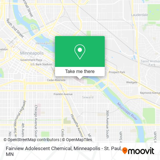 Mapa de Fairview Adolescent Chemical