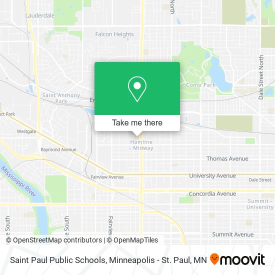 Saint Paul Public Schools map