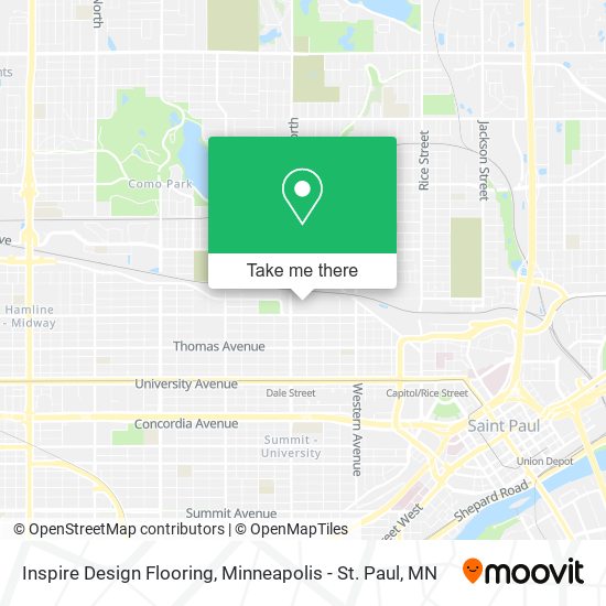 Inspire Design Flooring map