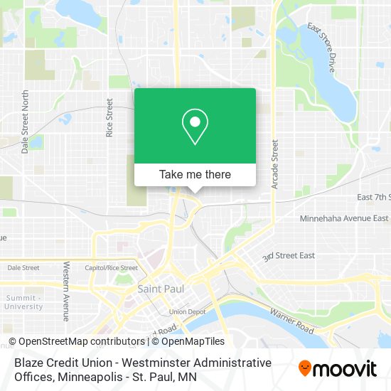 Mapa de Blaze Credit Union - Westminster Administrative Offices