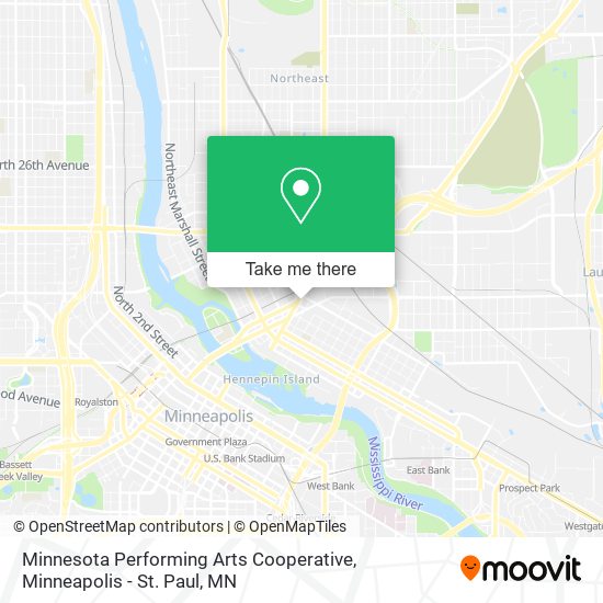 Minnesota Performing Arts Cooperative map