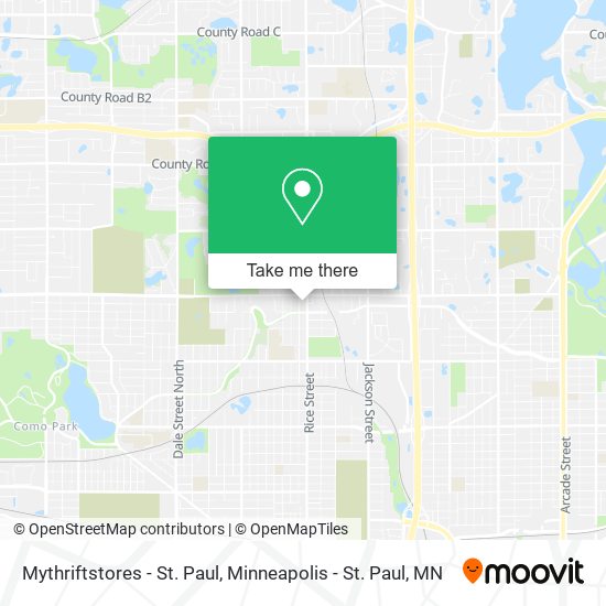 Mythriftstores - St. Paul map