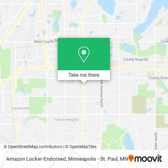 Mapa de Amazon Locker-Endorsed