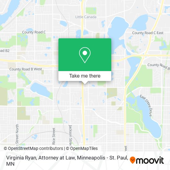 Virginia Ryan, Attorney at Law map