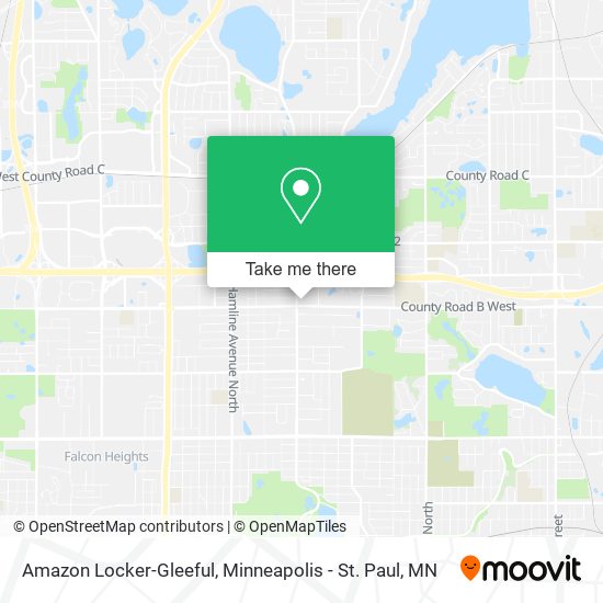 Mapa de Amazon Locker-Gleeful