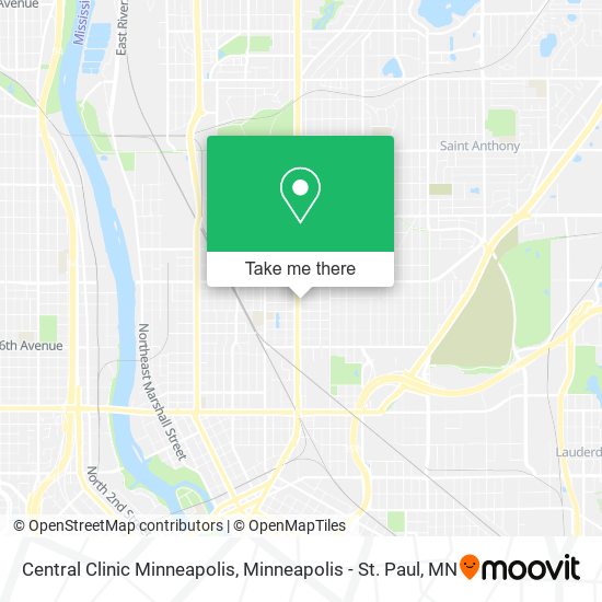 Mapa de Central Clinic Minneapolis