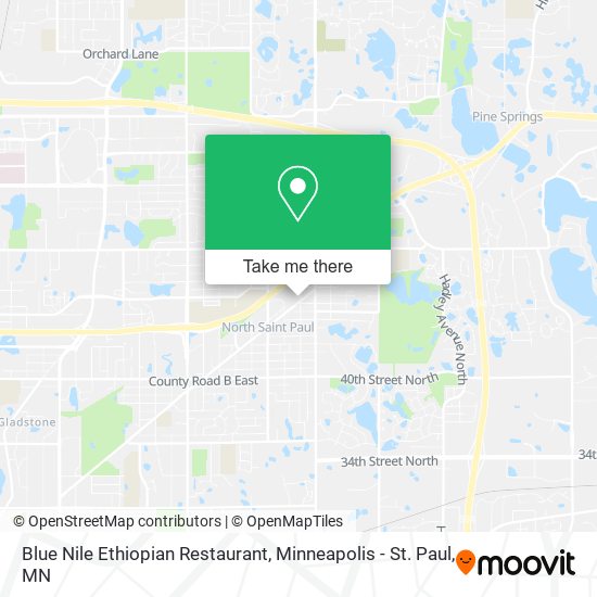 Blue Nile Ethiopian Restaurant map