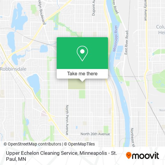 Mapa de Upper Echelon Cleaning Service