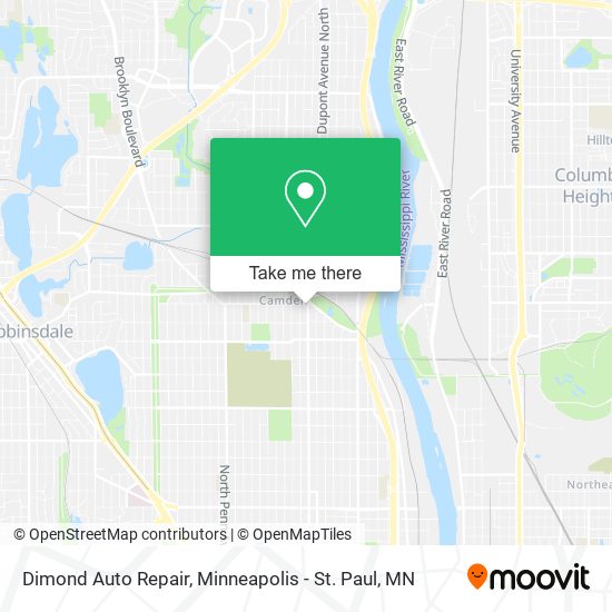 Dimond Auto Repair map